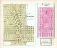 Pleasanton, Hammond, Mapleton, Kansas State Atlas 1887